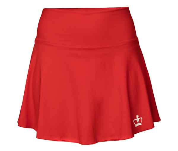 PADEL SKIRT BLACK CROWN BRINDISI (RED)