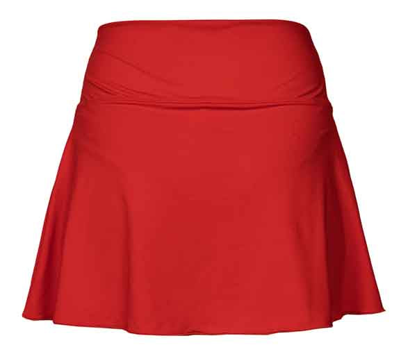 PADEL SKIRT BLACK CROWN BRINDISI (RED)
